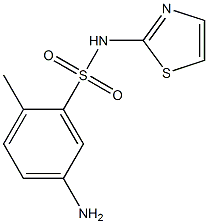 5-amino-2-methyl-N-(1,3-thiazol-2-yl)benzene-1-sulfonamide 结构式