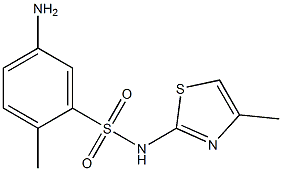 5-amino-2-methyl-N-(4-methyl-1,3-thiazol-2-yl)benzene-1-sulfonamide|