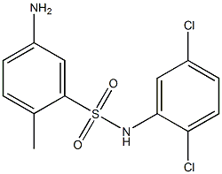 5-amino-N-(2,5-dichlorophenyl)-2-methylbenzene-1-sulfonamide 化学構造式