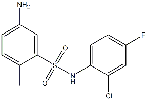5-amino-N-(2-chloro-4-fluorophenyl)-2-methylbenzene-1-sulfonamide Structure