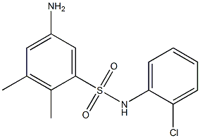 5-amino-N-(2-chlorophenyl)-2,3-dimethylbenzene-1-sulfonamide,,结构式