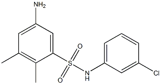 5-amino-N-(3-chlorophenyl)-2,3-dimethylbenzene-1-sulfonamide Structure