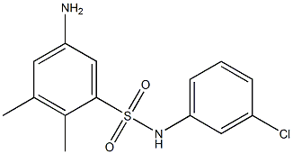 5-amino-N-(3-chlorophenyl)-2,3-dimethylbenzene-1-sulfonamide 化学構造式