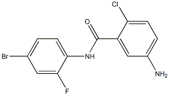 5-amino-N-(4-bromo-2-fluorophenyl)-2-chlorobenzamide