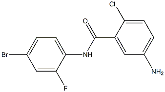  5-amino-N-(4-bromo-2-fluorophenyl)-2-chlorobenzamide