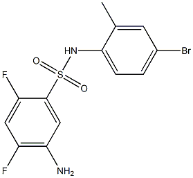  5-amino-N-(4-bromo-2-methylphenyl)-2,4-difluorobenzene-1-sulfonamide