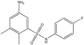 5-amino-N-(4-fluorophenyl)-2,3-dimethylbenzene-1-sulfonamide 结构式