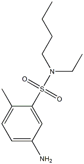 5-amino-N-butyl-N-ethyl-2-methylbenzene-1-sulfonamide Structure