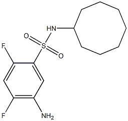  5-amino-N-cyclooctyl-2,4-difluorobenzene-1-sulfonamide