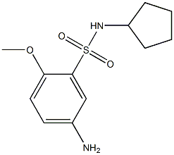 5-amino-N-cyclopentyl-2-methoxybenzene-1-sulfonamide Structure