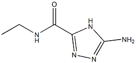 5-amino-N-ethyl-4H-1,2,4-triazole-3-carboxamide 结构式