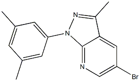 5-bromo-1-(3,5-dimethylphenyl)-3-methyl-1H-pyrazolo[3,4-b]pyridine Structure