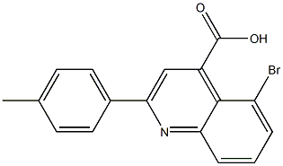 5-bromo-2-(4-methylphenyl)quinoline-4-carboxylic acid Structure