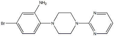 5-bromo-2-(4-pyrimidin-2-ylpiperazin-1-yl)aniline Structure