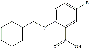 5-bromo-2-(cyclohexylmethoxy)benzoic acid Structure