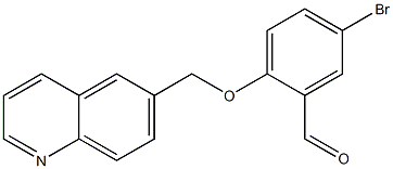 5-bromo-2-(quinolin-6-ylmethoxy)benzaldehyde Structure