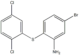 5-bromo-2-[(2,5-dichlorophenyl)sulfanyl]aniline 结构式