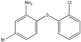 5-bromo-2-[(2-chlorophenyl)sulfanyl]aniline Struktur