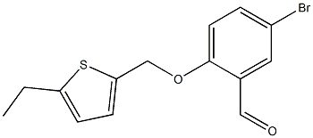 5-bromo-2-[(5-ethylthiophen-2-yl)methoxy]benzaldehyde Structure