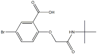 5-bromo-2-[(tert-butylcarbamoyl)methoxy]benzoic acid Structure