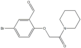 5-bromo-2-[2-oxo-2-(piperidin-1-yl)ethoxy]benzaldehyde