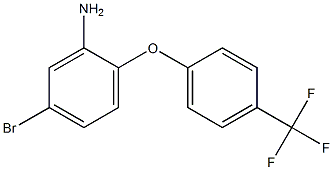 5-bromo-2-[4-(trifluoromethyl)phenoxy]aniline 化学構造式