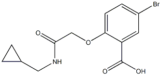 5-bromo-2-{[(cyclopropylmethyl)carbamoyl]methoxy}benzoic acid,,结构式