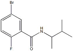 5-bromo-2-fluoro-N-(3-methylbutan-2-yl)benzamide Structure