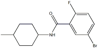 5-bromo-2-fluoro-N-(4-methylcyclohexyl)benzamide,,结构式