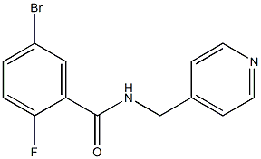 5-bromo-2-fluoro-N-(pyridin-4-ylmethyl)benzamide Structure