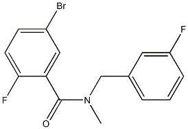 5-bromo-2-fluoro-N-[(3-fluorophenyl)methyl]-N-methylbenzamide