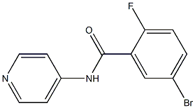 5-bromo-2-fluoro-N-pyridin-4-ylbenzamide Structure