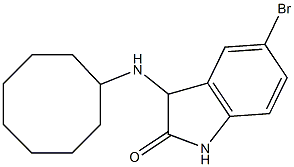 5-bromo-3-(cyclooctylamino)-2,3-dihydro-1H-indol-2-one Structure