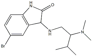 5-bromo-3-{[2-(dimethylamino)-3-methylbutyl]amino}-2,3-dihydro-1H-indol-2-one Structure