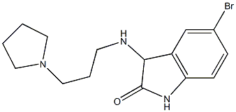 5-bromo-3-{[3-(pyrrolidin-1-yl)propyl]amino}-2,3-dihydro-1H-indol-2-one Structure