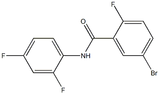 5-bromo-N-(2,4-difluorophenyl)-2-fluorobenzamide Struktur
