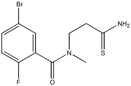 5-bromo-N-(2-carbamothioylethyl)-2-fluoro-N-methylbenzamide Structure