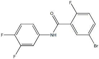 5-bromo-N-(3,4-difluorophenyl)-2-fluorobenzamide Struktur