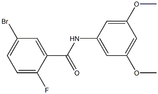 5-bromo-N-(3,5-dimethoxyphenyl)-2-fluorobenzamide Structure