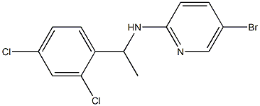 5-bromo-N-[1-(2,4-dichlorophenyl)ethyl]pyridin-2-amine Structure