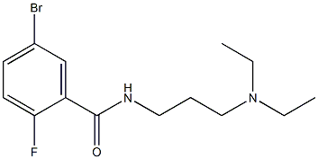 5-bromo-N-[3-(diethylamino)propyl]-2-fluorobenzamide Structure