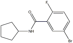 5-bromo-N-cyclopentyl-2-fluorobenzamide Structure