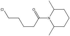 5-chloro-1-(2,6-dimethylpiperidin-1-yl)pentan-1-one,,结构式