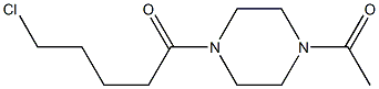 5-chloro-1-(4-acetylpiperazin-1-yl)pentan-1-one,,结构式
