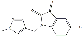 5-chloro-1-[(1-methyl-1H-pyrazol-4-yl)methyl]-2,3-dihydro-1H-indole-2,3-dione