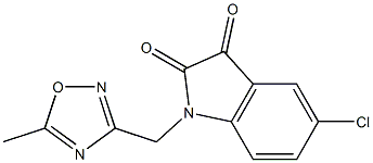 5-chloro-1-[(5-methyl-1,2,4-oxadiazol-3-yl)methyl]-2,3-dihydro-1H-indole-2,3-dione