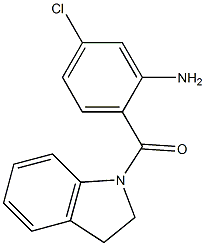 5-chloro-2-(2,3-dihydro-1H-indol-1-ylcarbonyl)aniline 结构式