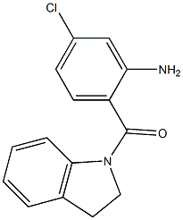 5-chloro-2-(2,3-dihydro-1H-indol-1-ylcarbonyl)aniline 化学構造式