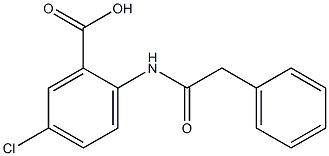 5-chloro-2-(2-phenylacetamido)benzoic acid Structure