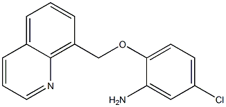 5-chloro-2-(quinolin-8-ylmethoxy)aniline,,结构式